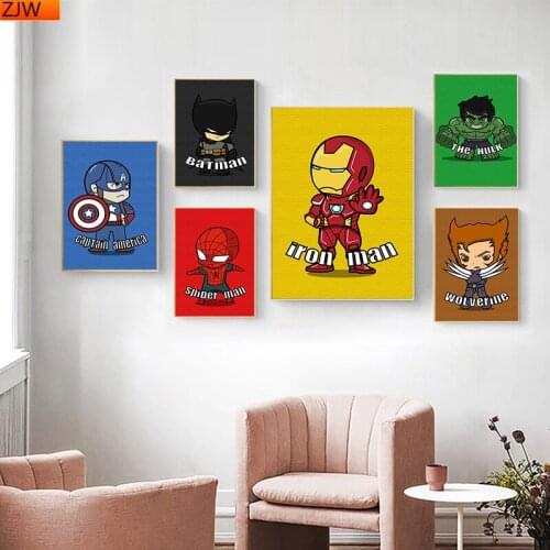 Marvel Cartoon Superhero Avengers Diamond Painting New Product 5D Diamond Embroidery Full Cross Stitch Kits for Home Decor