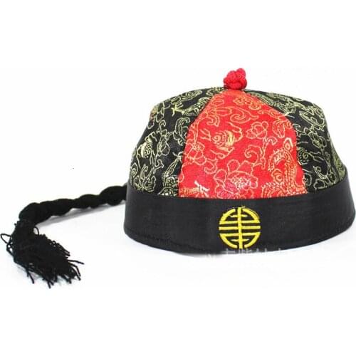 Funny Embroidered Braid Skullcap Crown Prince Cap for Children Women Men Ladies Xmas Birthday Landlord Emperors Hat Cosplay Cap