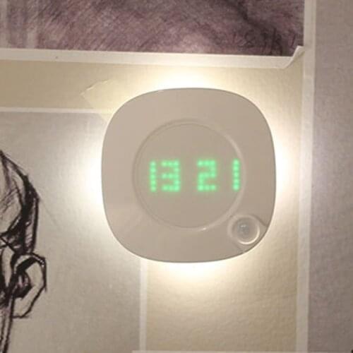 Xiaomi Smart Time Spin Human Body Induction Lamp LED Bedroom Bedside Night Light Usb Charging Corridor Aisle Cabinet Light Gift