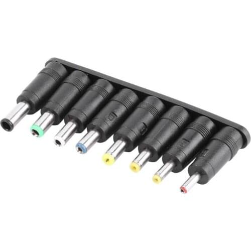 Universal 8 in 1 Computer PC AC DC Power Charger Adapter Socket Plug Connector Tips Set for Laptop Notebook