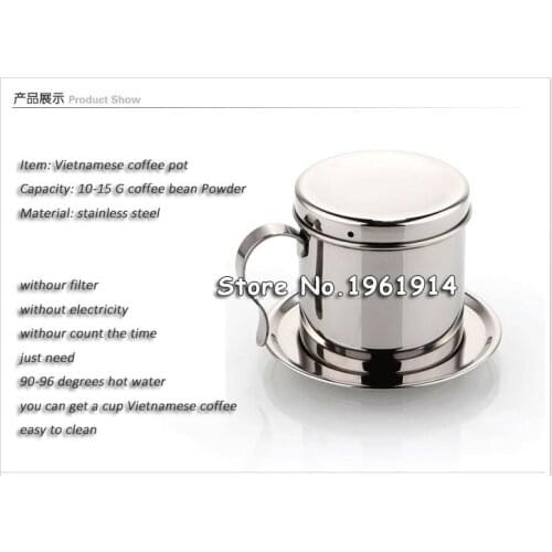 Vietnam coffee dripper Free shipping Vietnam drip coffee maker manual Vietnamese drip filter coffee screw pot design
