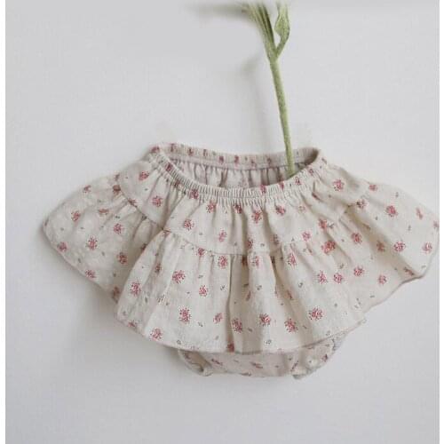 Vintage floral printing summer Baby Girls Tutu Skirt Baby Puff Skirt Childrens Lovely Princess Yarn Skirt Kids Pettiskirt 0-24