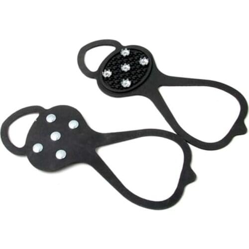 5 Teeth Ice Gripper For Shoes Women Men Non-slip Crampons Shoes Cover Camping Mountaineering Tool Travel Equipment