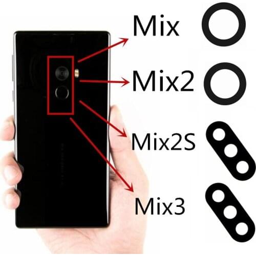 FOR Xiaomi Mi Mix miX2 mix3 rear back camera glass lens replacement parts with adhesive sticker