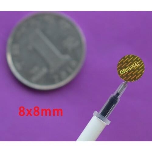 8x8mm Small Iphone Warranty Hologram Stickers Original Holographic laser stickers