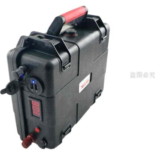 GTK 18650 12v 70Ah li-po battery not lifepo4 portable 1200W with BMS battery status display for marine motorhome storage+charger