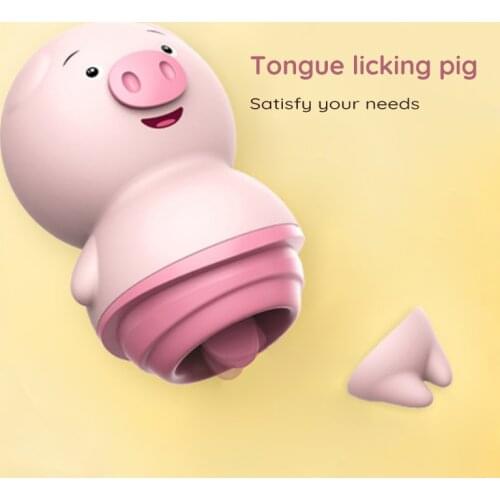 Wireless Vagina Balls Clitoris Masturbator Women Frequency Conversion Mute Vibrator Tongue Licking Pig Sex Toys Adult Products