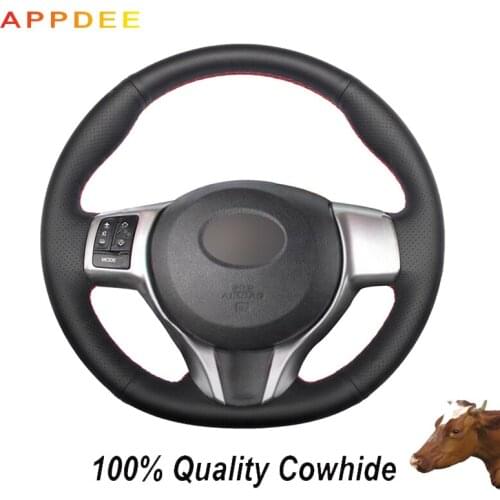 Black Genuine Leather Steering Wheel Cover for nissan teana altima 2013-2016 x-trail qashqai rogue 2014- 2015 2016 sentra tiida