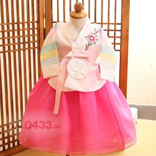 Childrens Clothing Korea Traditional Hanbok Dress for Children Hanbok Girl 2020 Fashion Children dress Summer dress