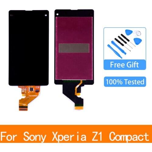 For Sony Xperia Z1 compact M51w D5503 LCD Display Touch Screen digitizer assembly with frame z1 mini lcd screen