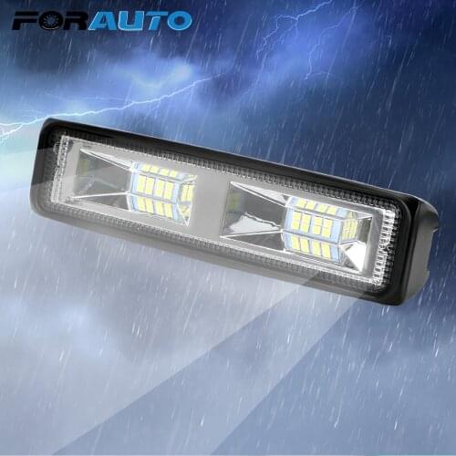 FORAUTO LED Car Headlights LED Work Light Spotlight Offroad Working Light 12-24V For Auto Motorcycle Truck Tractor Trailer