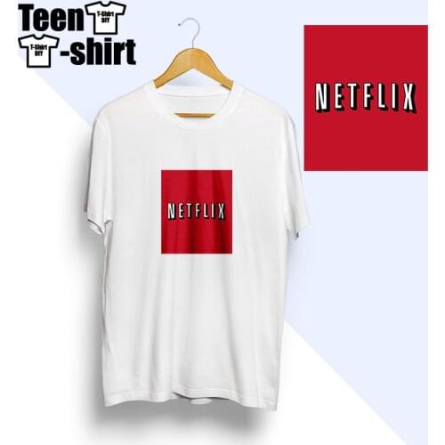 New T-Shirt Short Sleeve T-Shirt for Men Women Unisex 100% Cotton Printed on Netflix Fashion Casual Fashion