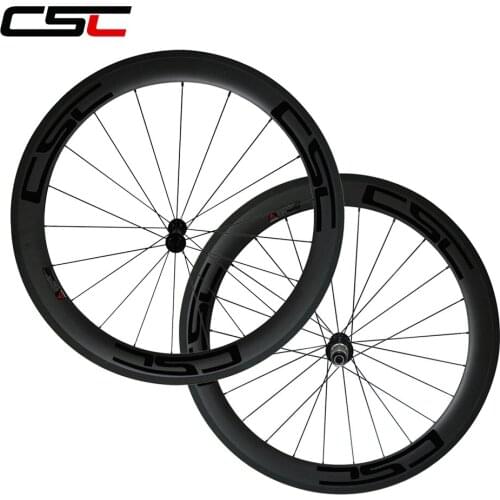 CSC Only 1580g Ceramic Bearing Hub 60mm deep 23mm width clincher wheels bike carbon road wheels sapim spokes