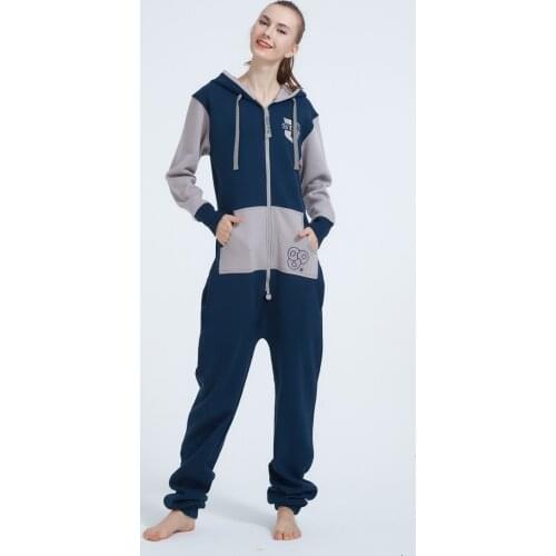 Nordic Way Overall Hoodie Fleece Onesies Women Romper ZOOOP IT UP One Piece Jumpsuit