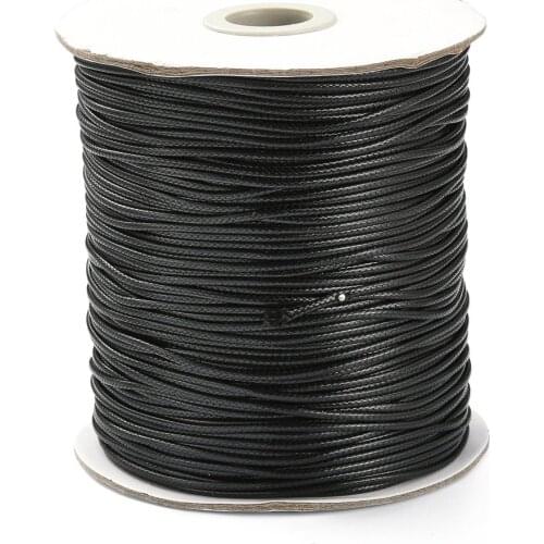 Pandahall 1.5mm Korean Waxed Polyester Thread Cord for Necklace Bead Bracelet Jewelry Making About 185yards/roll