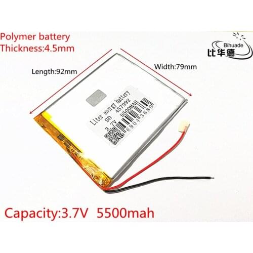1pcs/lot 3.7V 5500mAH 457992 Li-ion Polymer lithiumion battery for 7 8 9 inch tablet PC D70pro