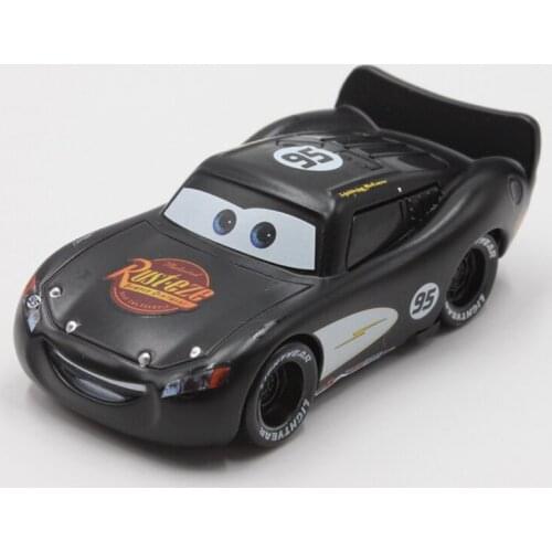 Disney Pixar Cars Matte Black In Love Lighting McQueen Diecast Metal Toy Car 1:55 Toy Car For Children Collection Kids Toys