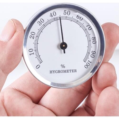 57mm Professional Cigar Hygrometer Accurate Mini Portable Mechanical Humidor Hygrometers For Cigar Humidor Accessories