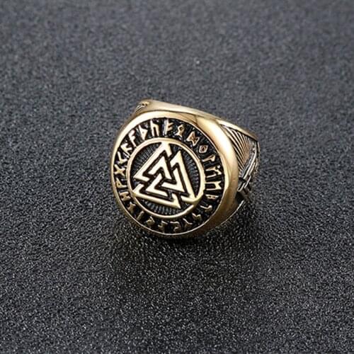 Stalen Ringen Voor Mannen Viking Gothic Groothandel Veel Bulk Punk Mannelijke Man Ring Gold Mens Antieke Ringen Biker Vintage