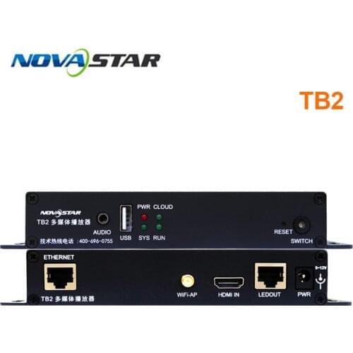 Novastar Asynchronous 4G Multi Media Player TB2 Media Player box For Outdoor Indoor LED screen module
