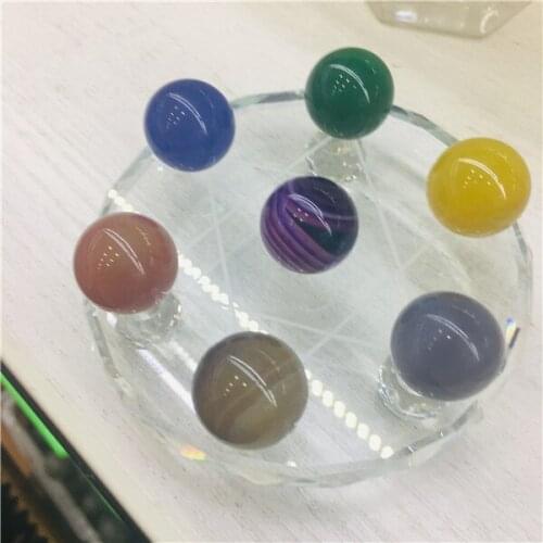 New arrivals are 100% natural multi-colored crystal nets of various kinds 7 multicolor quartz crystal ball spheroidal healing cr