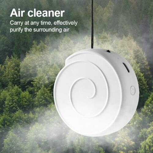 Car Air Purifier Wearable Necklace USB Negative Lon Low Noise Air Freshener Air Purifier Removing formaldehyde Air Cleaner
