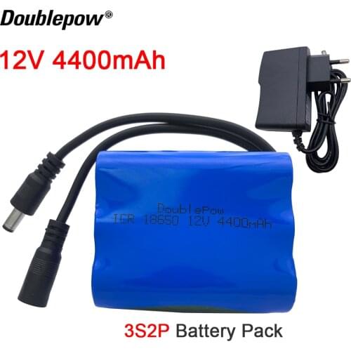 Original 18650 12V 4.4Ah 4400mAh 18650 Rechargeable batteries 12V with BMS Lithium Battery pack Protection Board