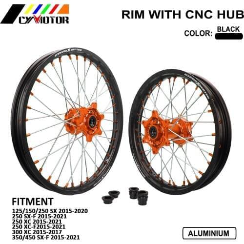 Front Rear Wheels Rims Hubs Spacers For KTM SX 125 150 250 SX250F SXF250 SXF 350 450 XC250 XCF250 XC250 300 SMR450 2013-2021