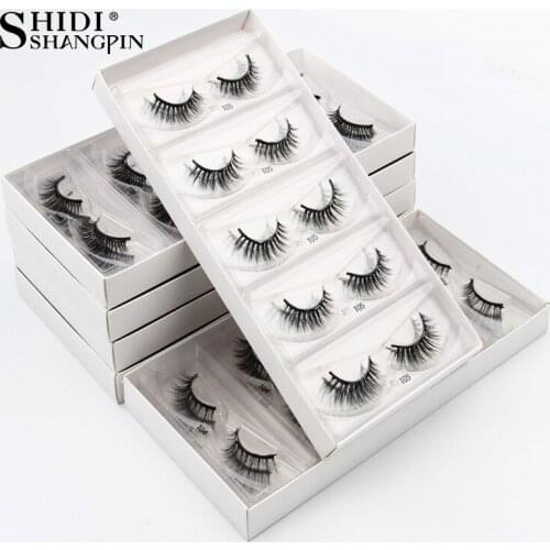 Wholesale Mink Lashes 4/10/50/100 Pairs False Eyelashes Dramatic Volume Fake Eyelash Extension Faux Cils Wholesale Makeup Tools