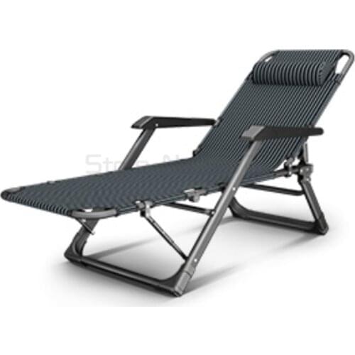 Folding recliner lunch break nap beach portable balcony leisure chair bed back lazy sofa