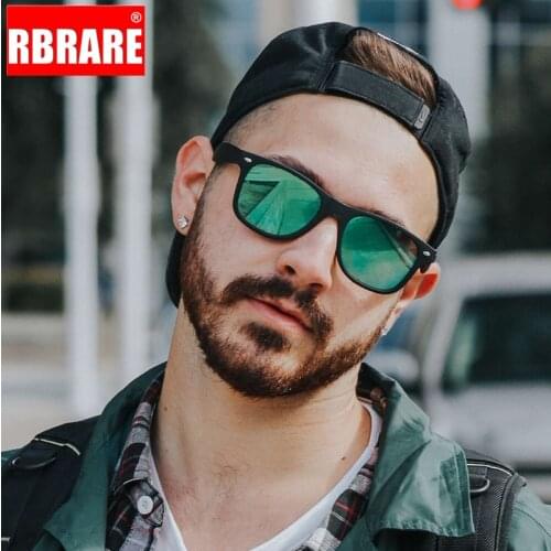 RBRARE Polarized Sunglasses Men Classic Rice Nail Sun Glasses For Men High Quality Lunette Soleil Homme Outdoor Driving Goggle