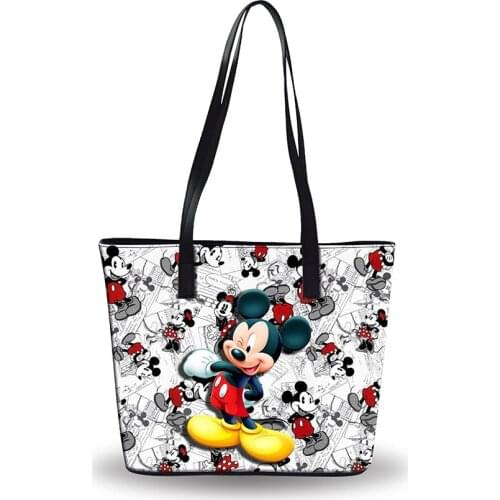 Disney Mickey mouse diaper Bag Shoulder Cartoon lady Tote Large Capacity bag Women waterproof bag fashion hand travel beach bag