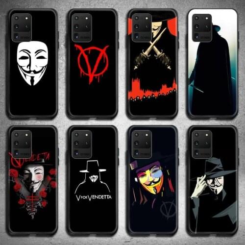 V for Vendetta Phone Case for Samsung S20 plus Ultra S6 S7 edge S8 S9 plus S10 5G lite 2020