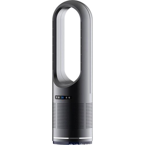 Air purification leafless fan cooling and heating dual-purpose maternal and child household tower fan floor table heating fan