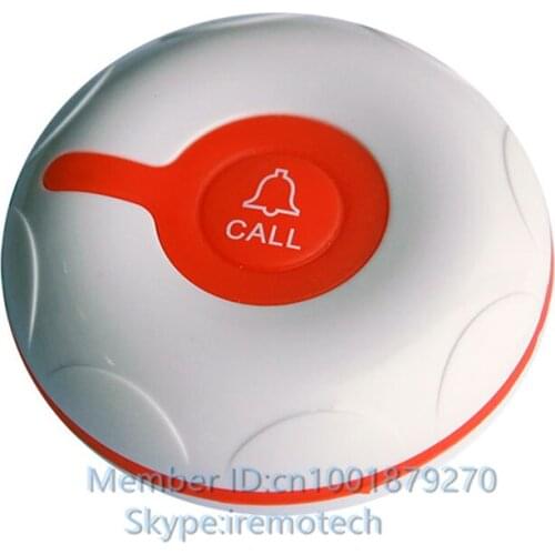 1-button waterproof wireless calling button ,wireless transmitter button , waiter call, restaurant waiter call