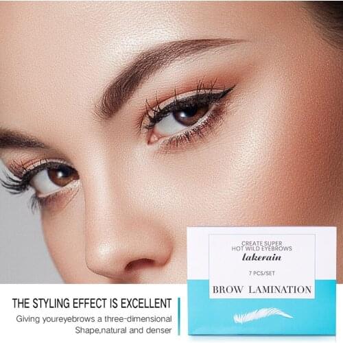 1Set Semi Permanent Brow Lift Kit Eyebrow Lamination Kit Styling Perming Setting Curling Brow Lamination Eyelash Perm Set Salon