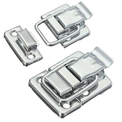 10pcs Mini Stainless Steel Luggage Accessories, Metal Universal Hardware Luggage, Buckle Cabinet Furniture Lock Box Latch