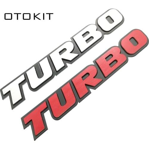 3D TURBO Emblem Sticker Body Rear Tailgate Badge For Ford Focus 2 3 ST RS Fiesta Mondeo Tuga Ecosport Fusion Car Styling