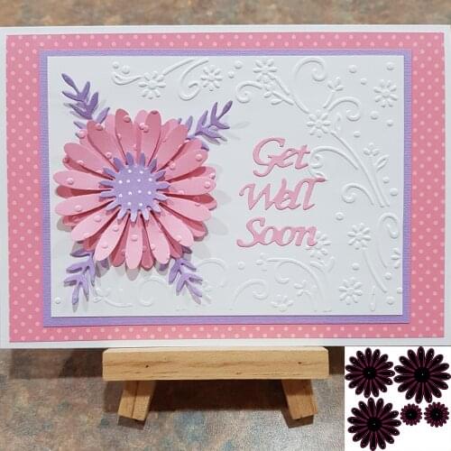 5pcs/Set Craft Dies Flower Decor Metal Cutting Dies Scrapbooking stamps embossing paper Cards border template punch Stencils DIY