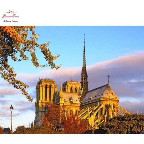 5D Diamond Painting Notre Dame De Paris Full Square Embroidery Picture Rhinestone Diamond Mosaic Gift Drop Ship