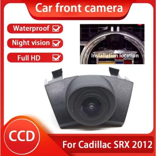 Car Front Camera For Cadillac SRX 2012 HD Waterproof High Quality CCD Night Vision Driving Safety 170° wide-angle waterproof