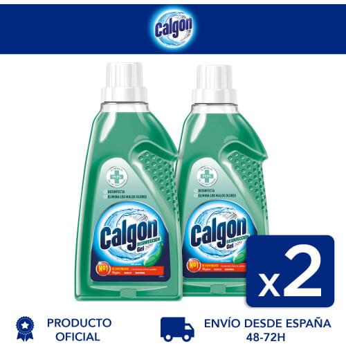 Calgon Desinfección, antical lavadora y elimina malos olores y bacterias, formato gel - Pack de 2