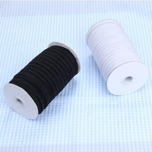 3/4/5/6/8/10mm 10m/Lot High-Elastic Sewing Elastic Ribbon Elastic flat Band Trim Sewing clothing Fabric DIY Garment Accessories