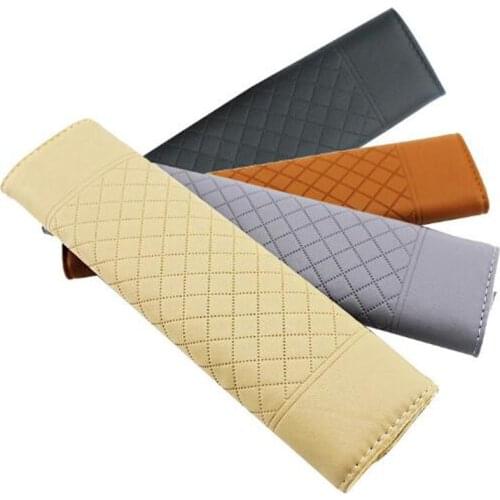 JLEC 1 Pcs Seat Crevice PU Car Seat Belt Padding Cover Auto Driver Shoulder Protector for BMW Seat Belt with Four Colors
