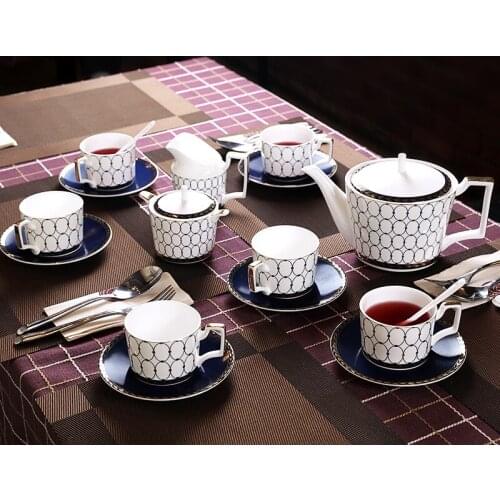 Ceramic coffee cup set english tea cups and saucer sets porcelain european fine bone china tea sets turkish coffee cups set