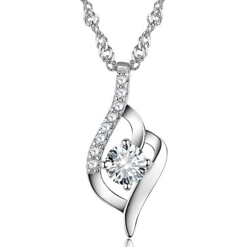 Red Trees Brand Fashion Classic 45 cm Chains Real 925 Sterling Silver Necklace For Women Fine Jewelry Wholesale