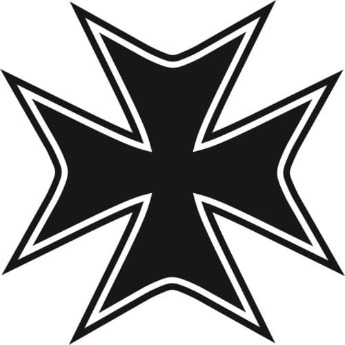 Maltese Cross Symbol Car Decal Sticker Fashion Personality Creativity Classic Attractive