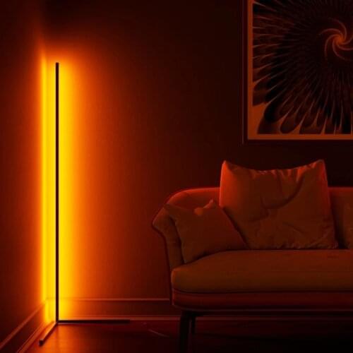 110V Floor Lamp Corner Lamp Standing Pole Light with Remote Control for Bedroom Living Room Reading Room Office, US Plug