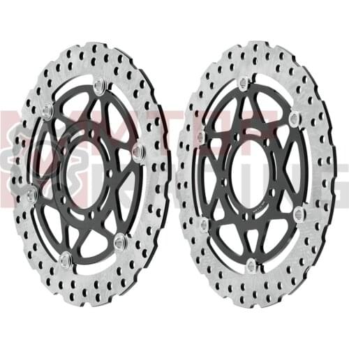 Pair Front Brake Discs for Kawasaki ZZR1400 (2006-2007) ZZR1400 ABS (2006-2016 2008 2009 2010 2011 2012 2013 14 15) Brake Rotors