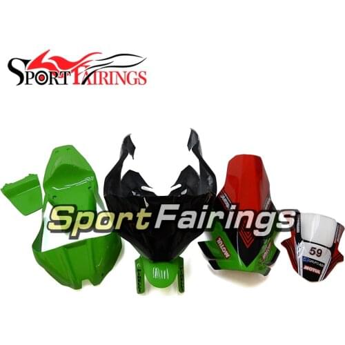 Fiberglass Racing Complete Fairings for ZX10R 2011 - 2015 ZX10 R Motorcycle Fittings Body Kit Black Green Red Bodywork